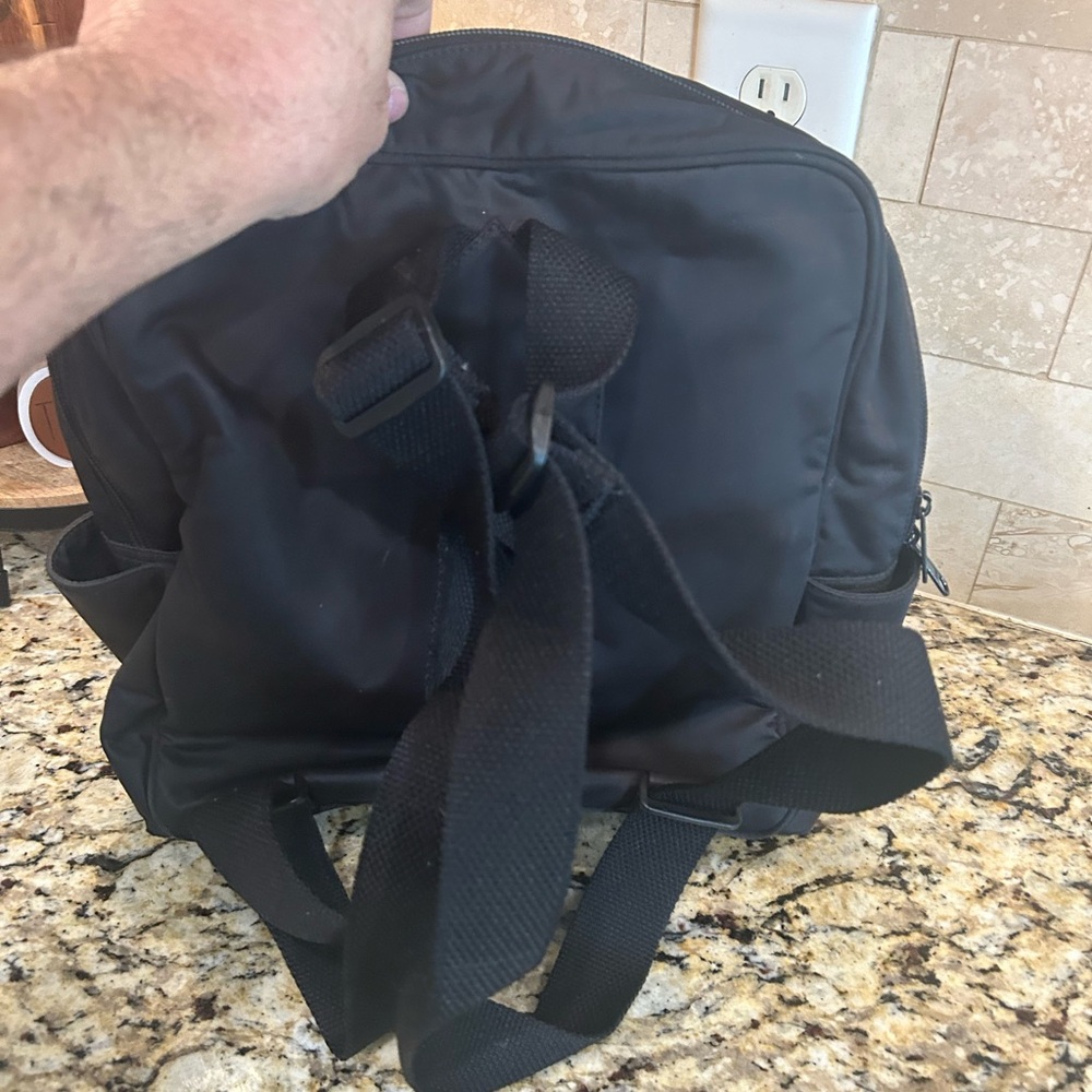 Kate Spade New York 13" Nylon Backpack Black Adjustable Straps - Picture 3 of 7